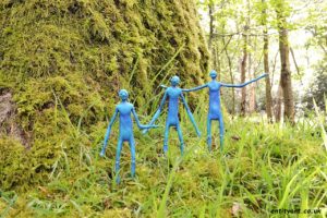 extraterrestrials aliens love nature woodland moss star wars inter-dimensionals blue tree web 3 beings photo wm