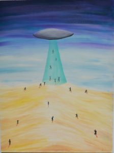 ufo subconscious memory - aliens - MILAB - extraterrestrials - early art - late teens
