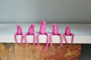 Sitting beings | Entity Art